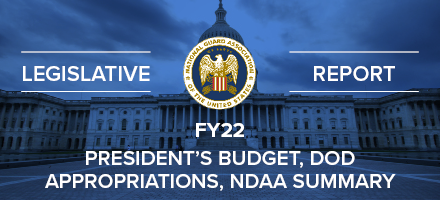 FY22 Reports for President's Budget, DoD Appropriations, and NDAA Summary