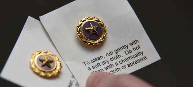 Gold Star pins