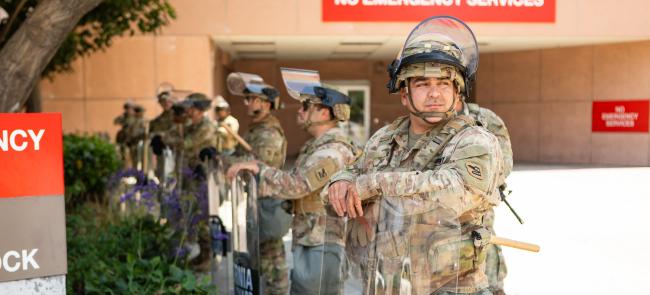 Guard in Los Angeles